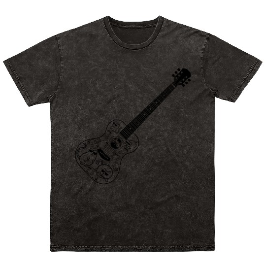 Guitar With Cats Guitar Player Guitar Musician Gui Mineral Wash T Shirts