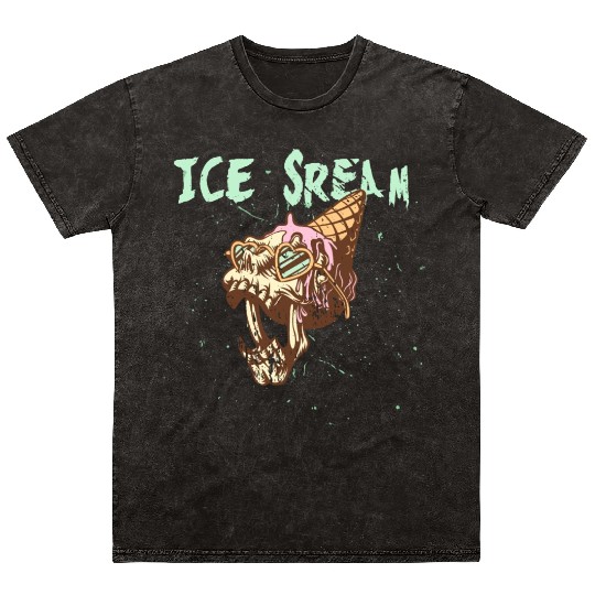 Ice scream Halloween Mineral Wash T Shirts