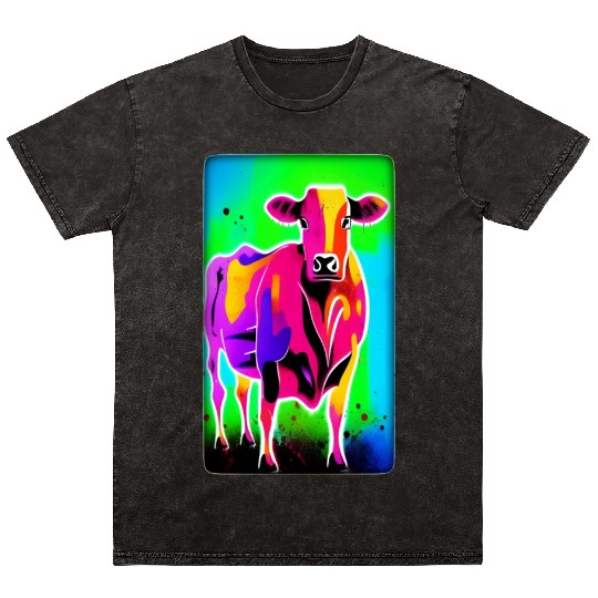 Abstract Cattle, digital painting Mineral Wash T Shirts