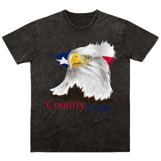 Texas Eagle Mineral Wash T Shirts