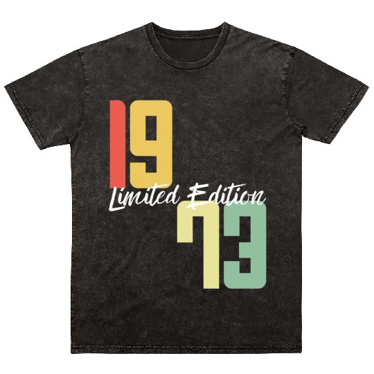 50 Years Vintage 1973 Retro 50th Birthday Mineral Wash T Shirts