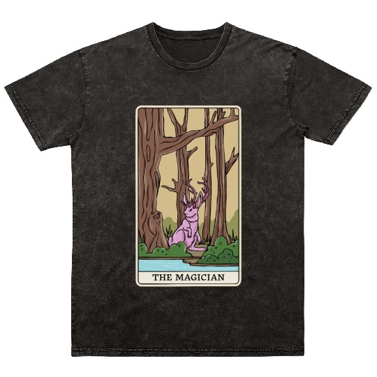 Mythical Creatures Cryptid Tarot Design for Mineral Wash T Shirts