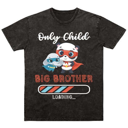 Big brother super hero panda elephant Mineral Wash T Shirts
