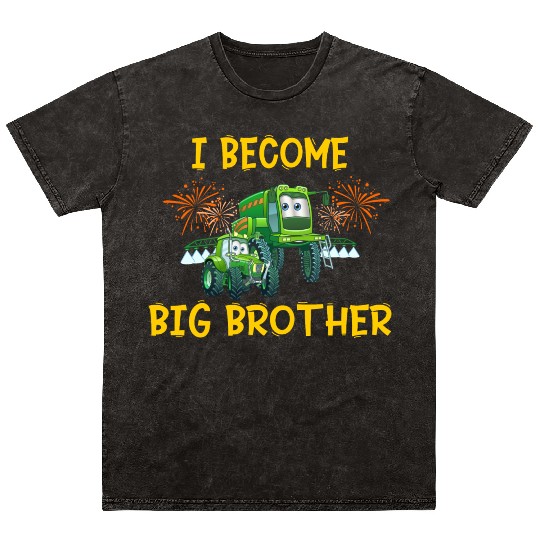 Big brother farmer tractor Mineral Wash T Shirts