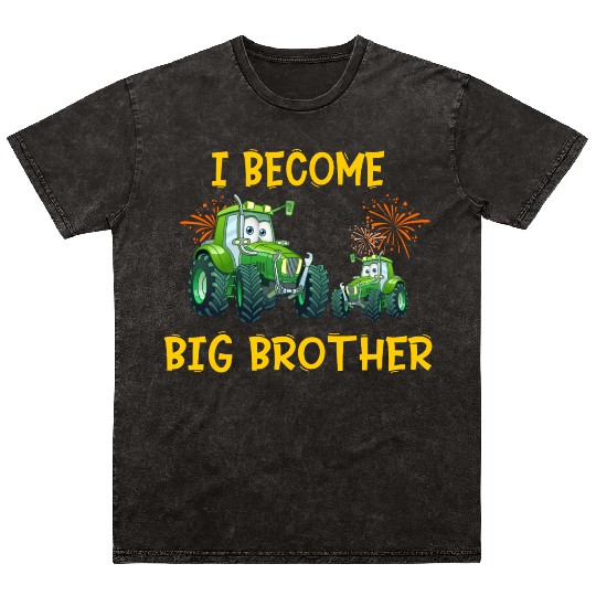 Big brother farmer tractor Mineral Wash T Shirts