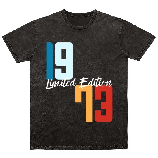 50 Years Vintage 1973 Retro 50th Birthday Mineral Wash T Shirts