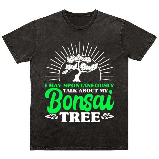 Bonsai Tree Owner Gift Bonsai Tree Gardening Mineral Wash T Shirts