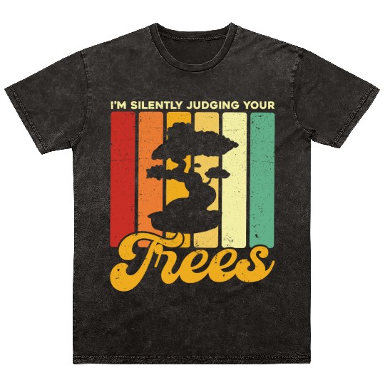 Bonsai Tree Owner Gift Bonsai Tree Gardening Mineral Wash T Shirts