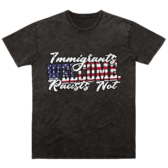 US Immigrant Indigenous USA Immigrants america Mineral Wash T Shirts