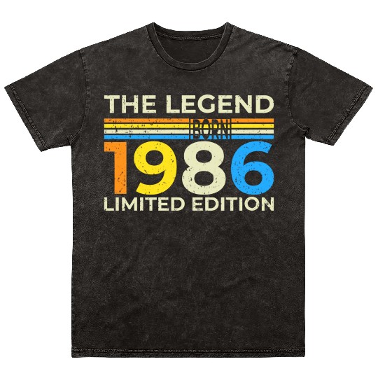 The Legend 1986 Born Limited Edition Mineral Wash T Shirts