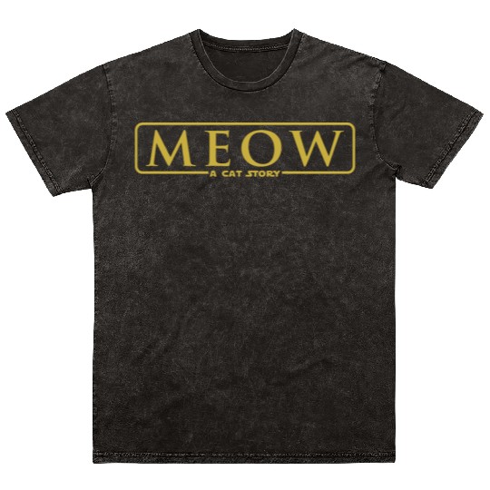 meow - a cat story Mineral Wash T Shirts