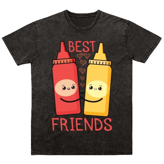Ketchup Mustard Best Friends Forever Mineral Wash T Shirts