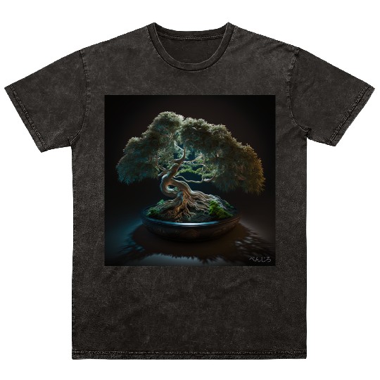 Cannabonsai - Bonsai Tree, Cannabis Plant, Mineral Wash T Shirts