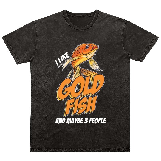 Like Goldfish And 3 People Carp Japan Aquarium Mineral Wash T Shirts