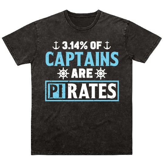 Funny Pi Day Mineral Wash T Shirts Math Pi Day 314 Percent Captain