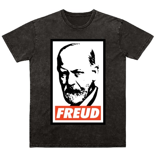 Sigmund Freud Mineral Wash T Shirts