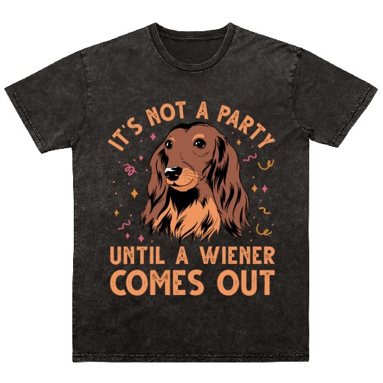 Dachshund Gift Dixie Wiener Doxie Dackel Mineral Wash T Shirts