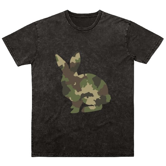 Bunny Camouflage Mineral Wash T Shirts