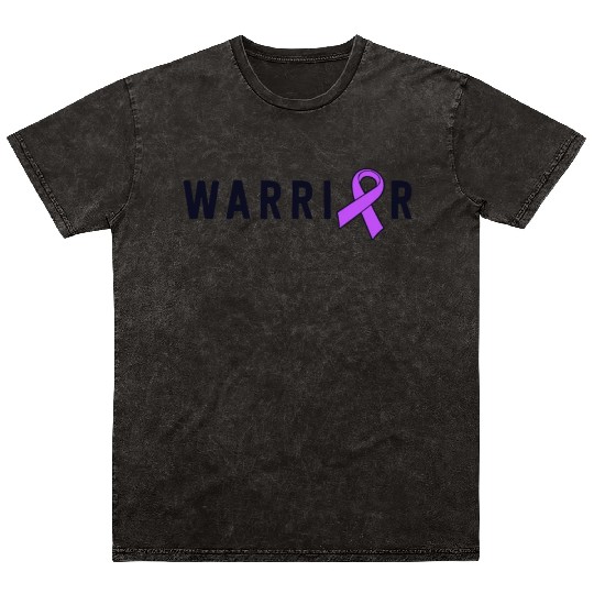 Epilepsy Warrior Men Dad Father Purple Ribbon Mineral Wash T Shirts