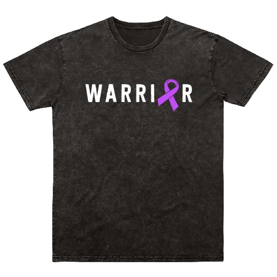 Epilepsy Warrior Men Dad Father Purple Ribbon Mineral Wash T Shirts