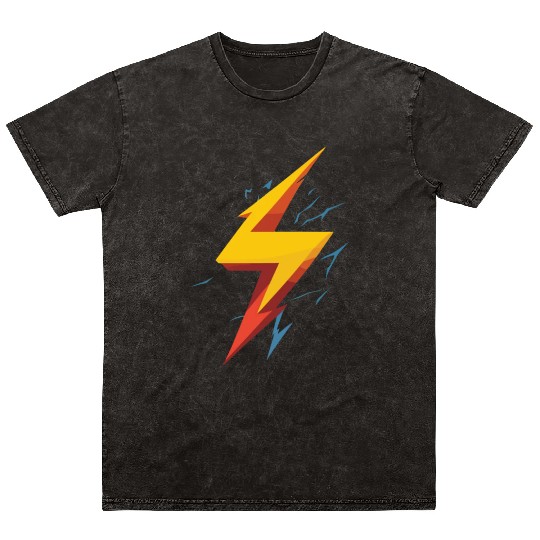 lightning bolt Mineral Wash T Shirts
