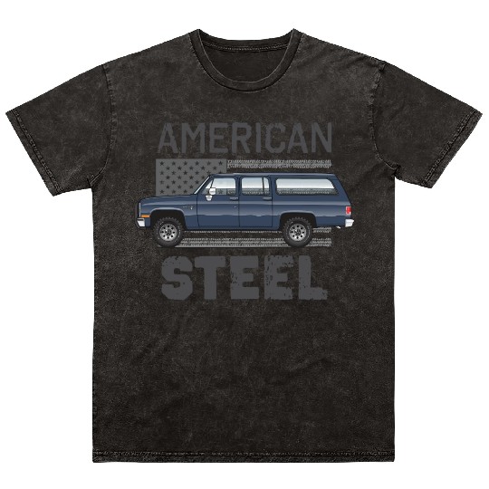 american steel Midnight Blue Mineral Wash T Shirts