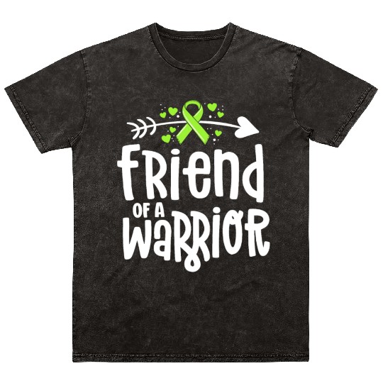 Friend Of A Warrior Lime Green Ribbon Lyme Mineral Wash T Shirts