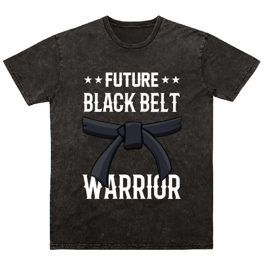 Future Black Belt Warrior Martial Arts MMA Belts Mineral Wash T Shirts