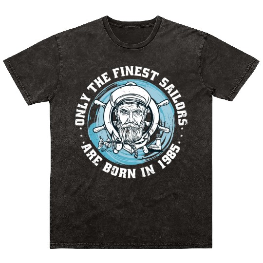 Sailors Sailboats Vintage 1985 Birthday fun Mineral Wash T Shirts