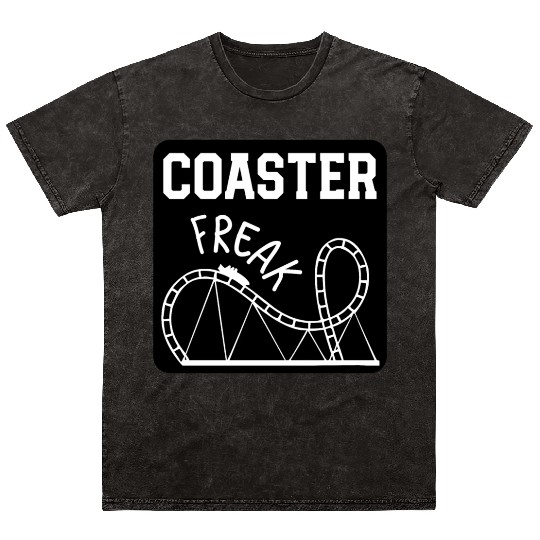 Roller Coaster freak Mineral Wash T Shirts