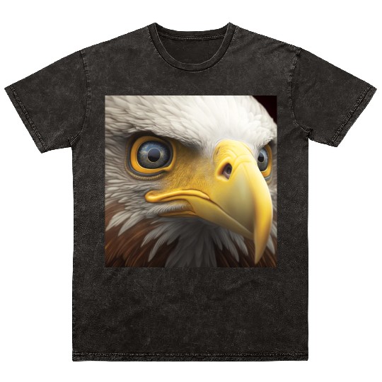 bald eagle eyes hyper realistic hyper details Mineral Wash T Shirts