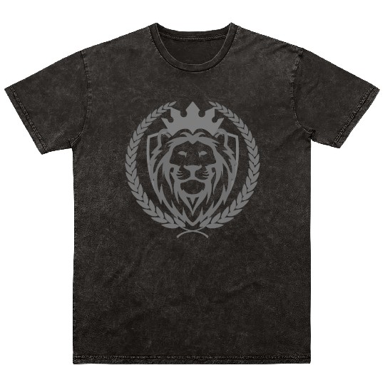 Lion King Head Mineral Wash T Shirts