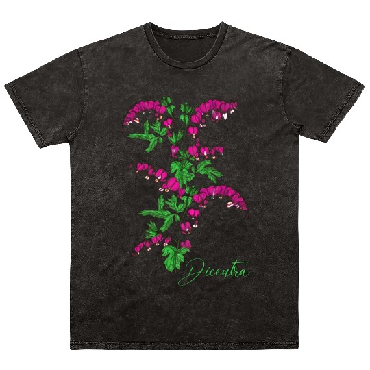 Bleeding heart flower Dicentra Bleeding heart Mineral Wash T Shirts