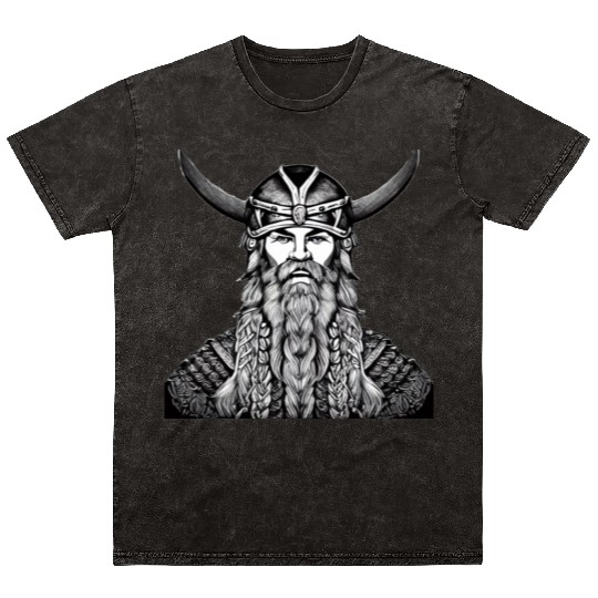 Odin Viking Warrior Valhalla Norman Mineral Wash T Shirts