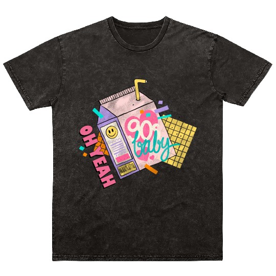OH YEAH 90s BABY Mineral Wash T Shirts