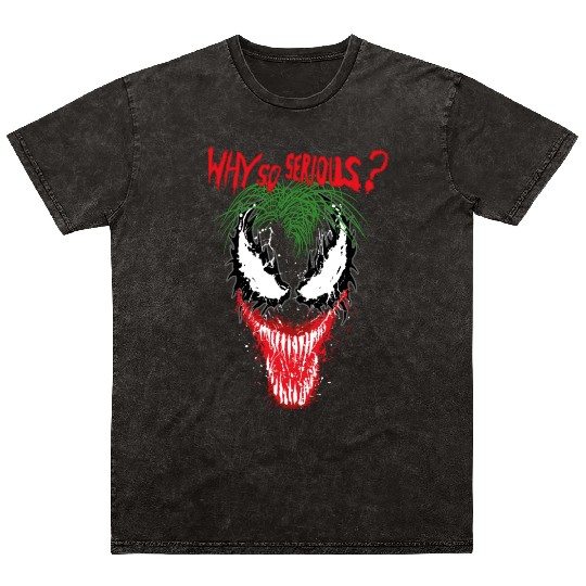 The V.e.n.o.m Joker Symbiosis Why So Serious? Mineral Wash T Shirts