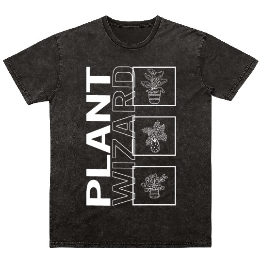 Plant Wizard, Garden Plant Gardening Lover Mineral Wash T Shirts