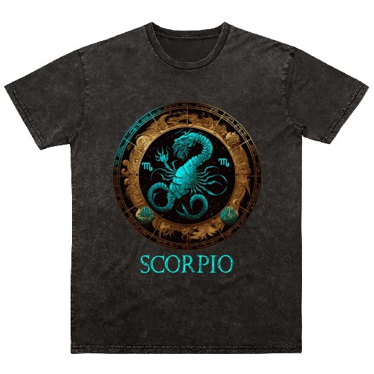 Embrace Your Scorpio Identity: Scorpio Pride Zodia Mineral Wash T Shirts