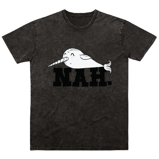 Procrastinating Narwhal Lover Aquatic Animals Mineral Wash T Shirts