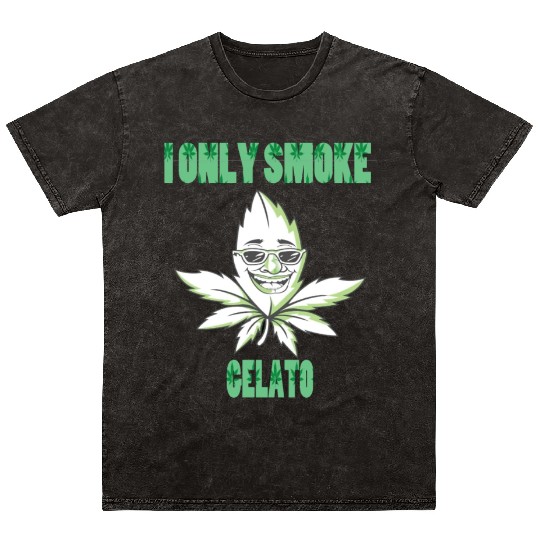 I ONLY SMOKE GELATO Mineral Wash T Shirts