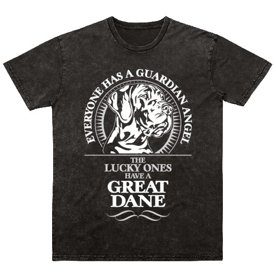 Great Dane Guardian Angel dog quote Mineral Wash T Shirts