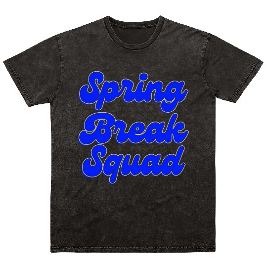 Spring Break Squad Summer Vacation Spring Break Mineral Wash T Shirts