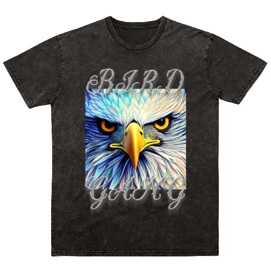 BIRD GANG Mineral Wash T Shirts