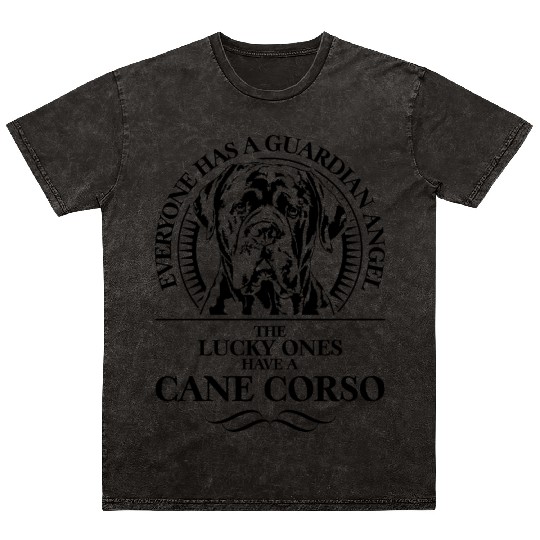 Proud Cane Corso Guardian Angel dog quote Mineral Wash T Shirts