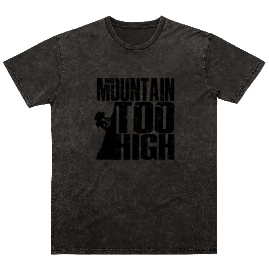 No Mountain Too High - Mountaineering Mineral Wash T Shirts