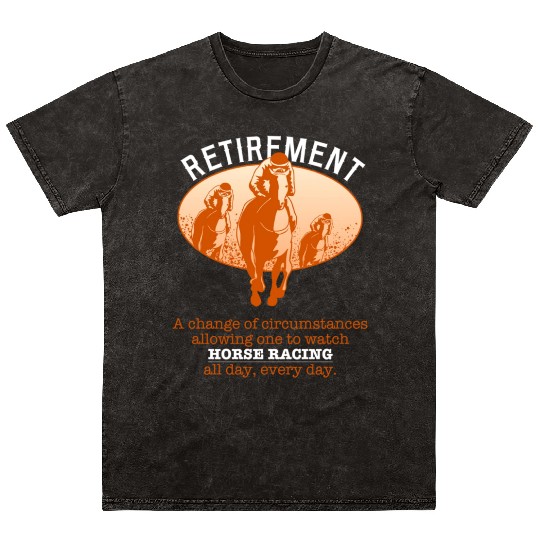 Pension horse racing Mineral Wash T Shirts
