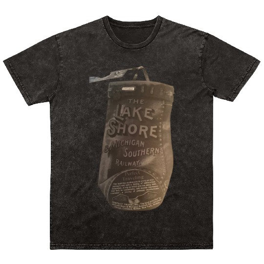 Lakeshore and Michigan shore train Mineral Wash T Shirts