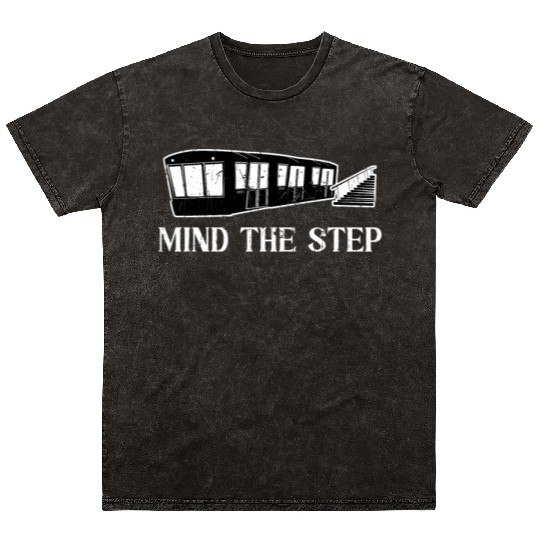 Mind the Step - Train Mineral Wash T Shirts