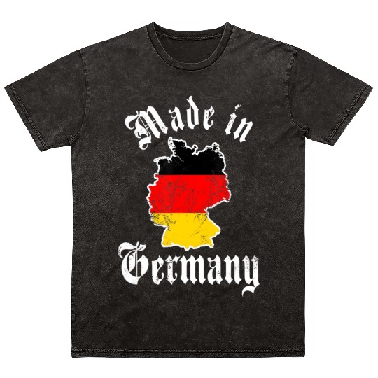 Made In Germany Flag Born In Germany German Deutsc Mineral Wash T Shirts
