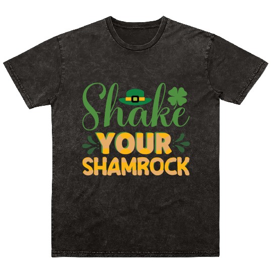 shake your shamrock Mineral Wash T Shirts